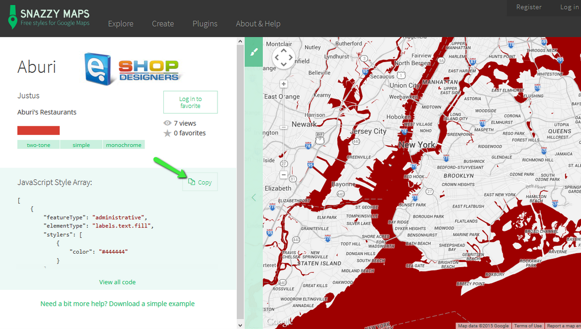 Magento_stylize_TM_Google_map_using_Snazzy_Maps_2